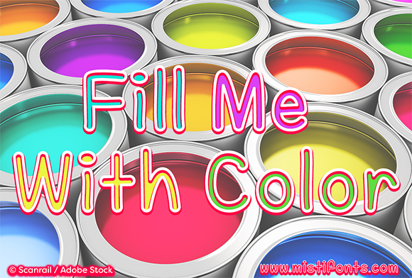 Fill Me with Color Font