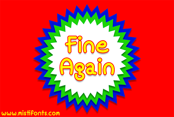 Fine Again Font Poster 1