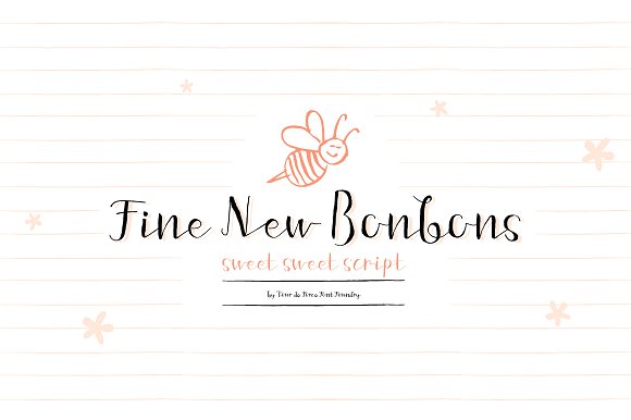 Fine New Bonbons Font Poster 1