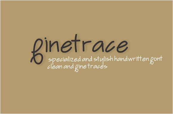 Finetrace Font Poster 1