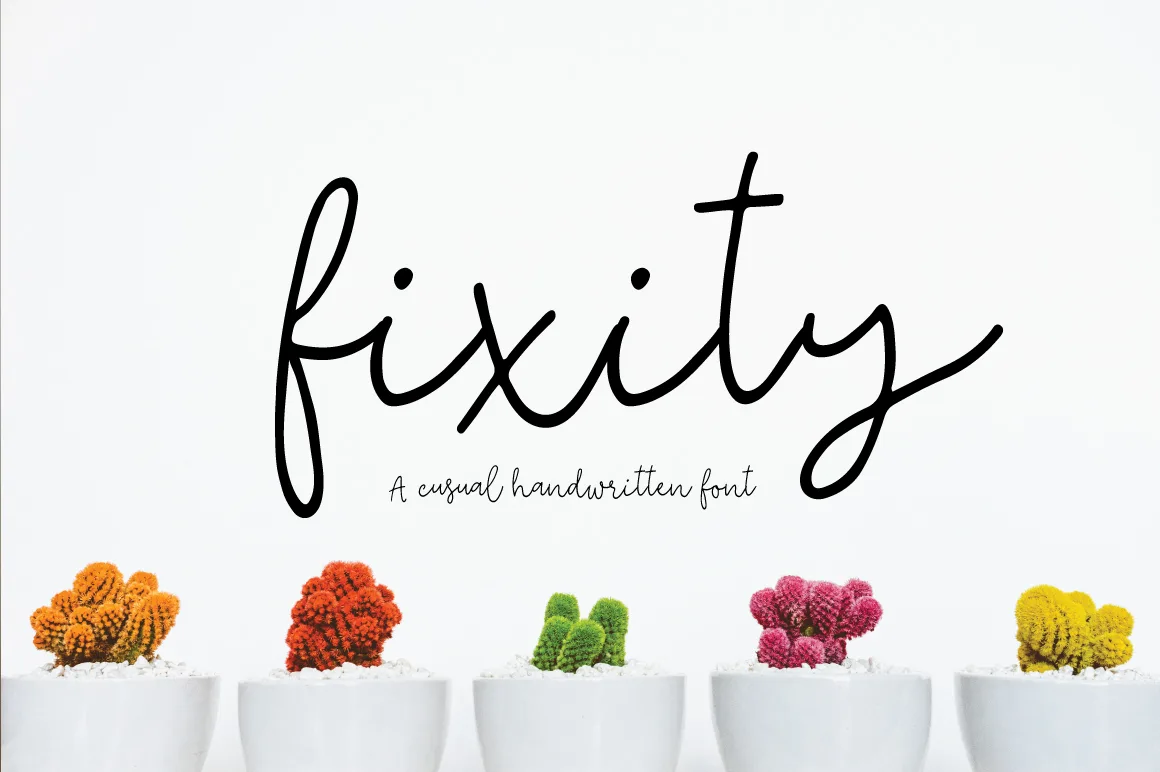 Fixity Font Fixity Font Poster 1