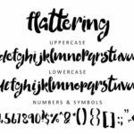 Flattering Font Poster 1