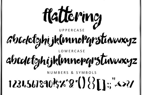 Flattering Font Poster 1