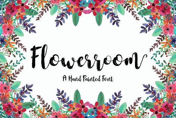 Flowerroom Font Poster 1