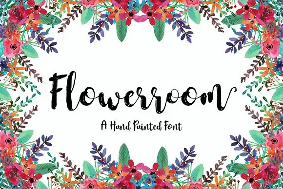 Flowerroom Font Flowerroom Font Poster 1