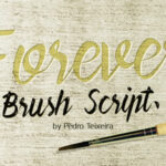 Forever Brush Script Font Poster 1