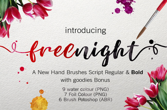 Freenight Font Poster 1