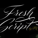 Fresh Script Font Poster 1