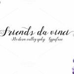 Friends Da Vinci Font Poster 1