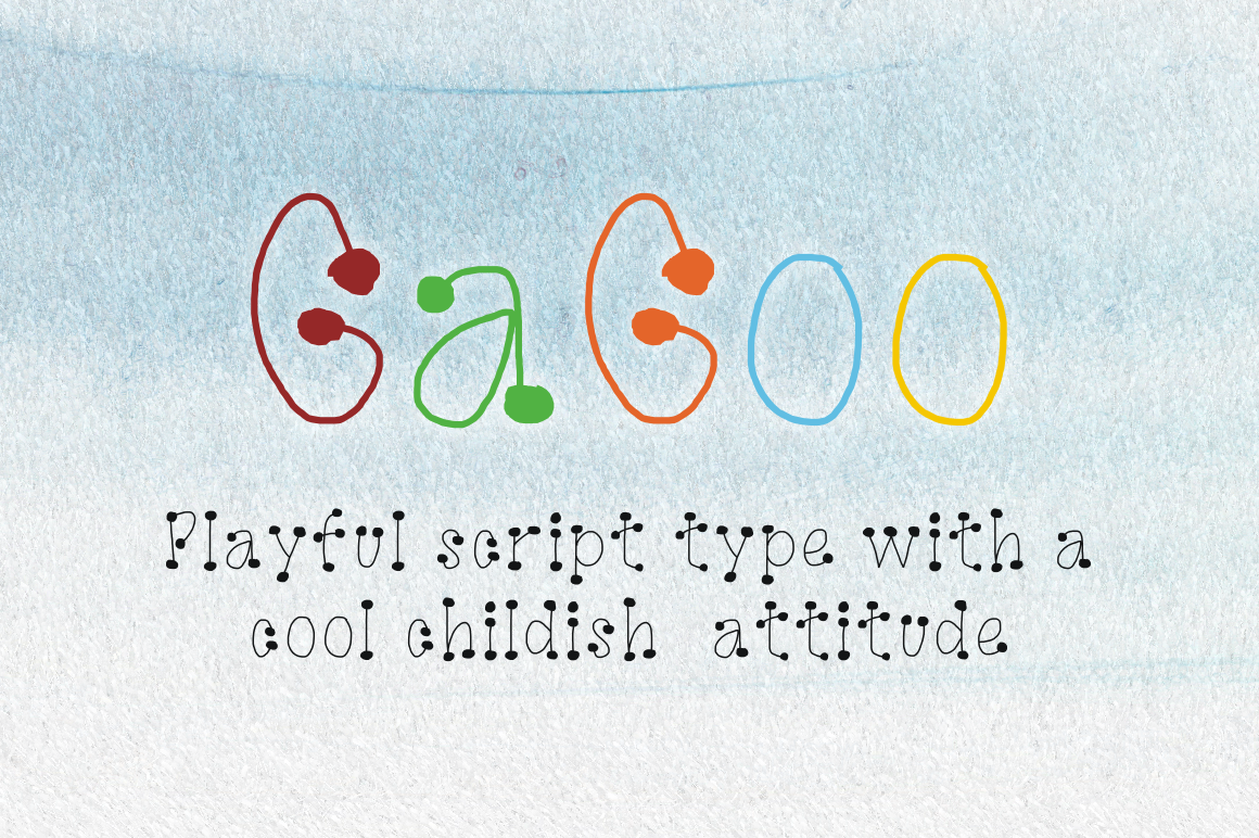 GaGoo Font GaGoo Font Poster 1