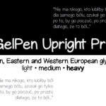 GelPen Upright Pro Font Poster 1