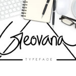 Geovana Signature Typeface Font Poster 1