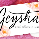 Geysha Font Poster 1