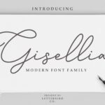 Gisellia Font Poster 1