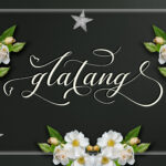 Glatang Script Font Poster 3