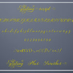 Glatang Script Font Poster 6