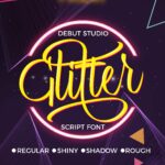 Glitter Script Font Poster 1