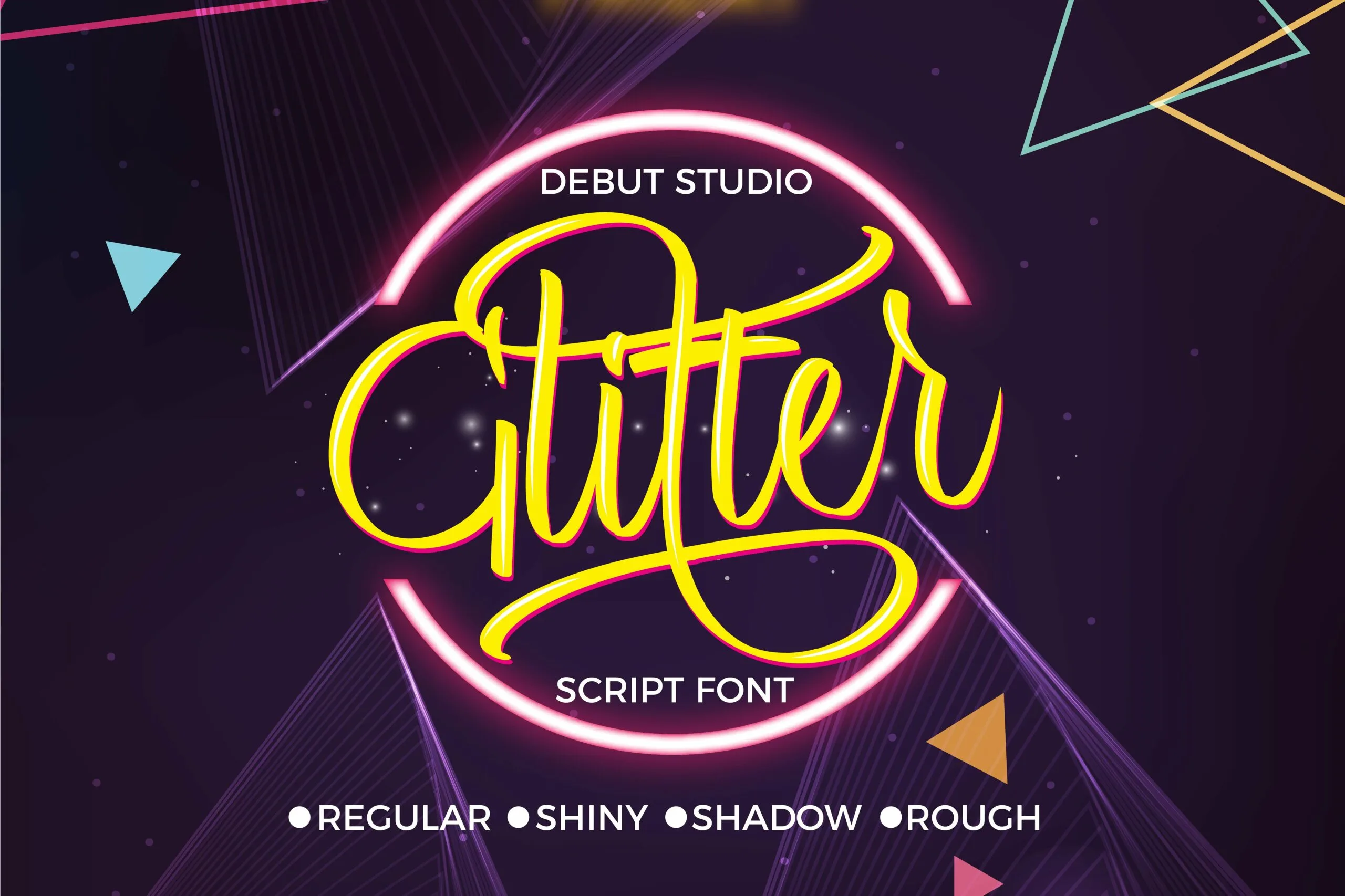 Glitter Script Font Glitter Script Font Poster 1