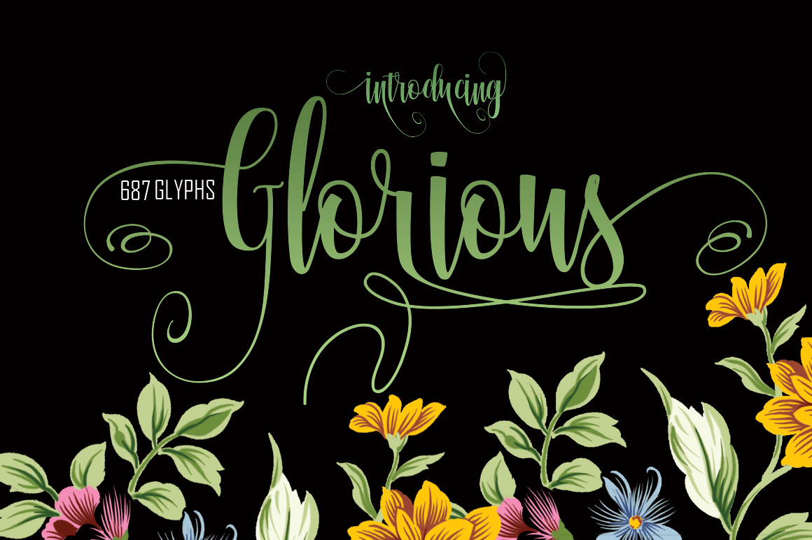 Glorious Font Poster 1