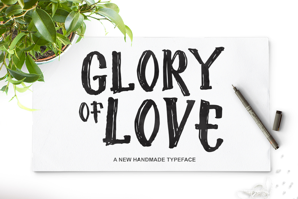 Glory of Love Font Poster 1