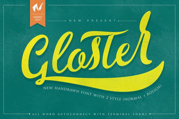 Gloster Font Poster 1