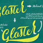 Gloster Font Poster 2