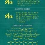 Gloster Font Poster 7