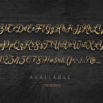 Golden Brush Font Poster 2