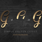 Golden Brush Font Poster 4