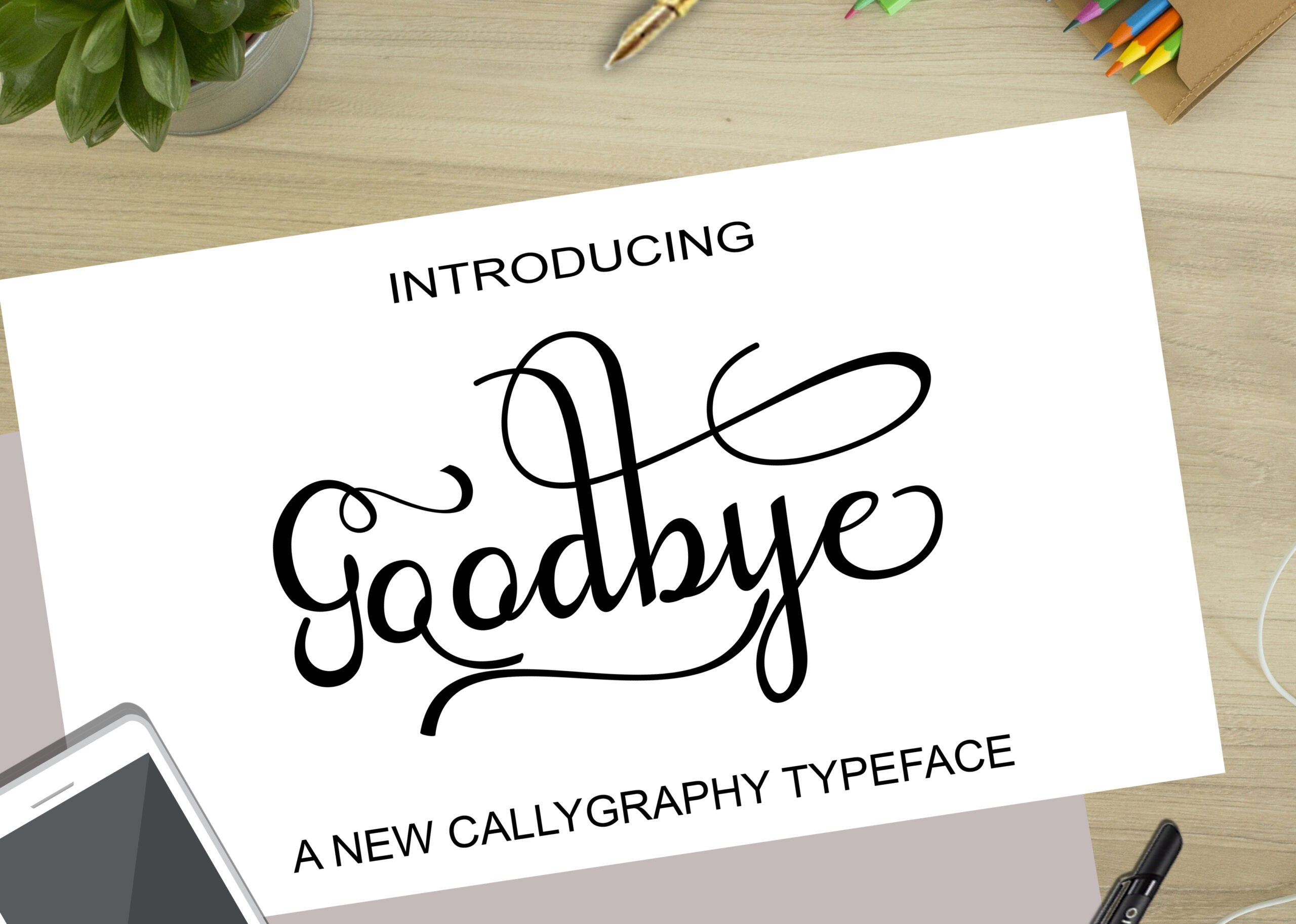 Goodbye Font Poster 1