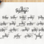 Goodbye Font Poster 3