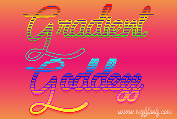 Gradient Goddess Font Poster 1