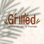 Grilled Font Poster 1