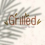 Grilled Font Poster 2