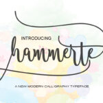 Hammerte Font Poster 1