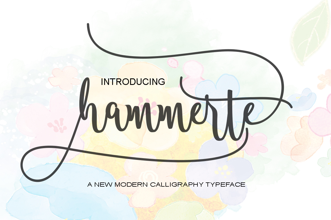 Hammerte Font Poster 1