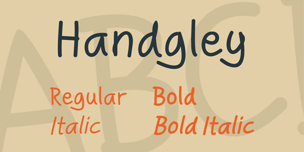 Handgley Font Poster 1