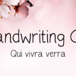 Handwriting CR Font Poster 1