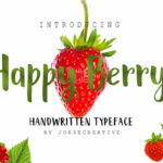 Happy Berry Font Poster 1