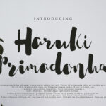 Haruki Primadonha Font Poster 1
