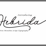 Hebrida Script Font Poster 1