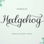 Hedgehog Font Poster 1