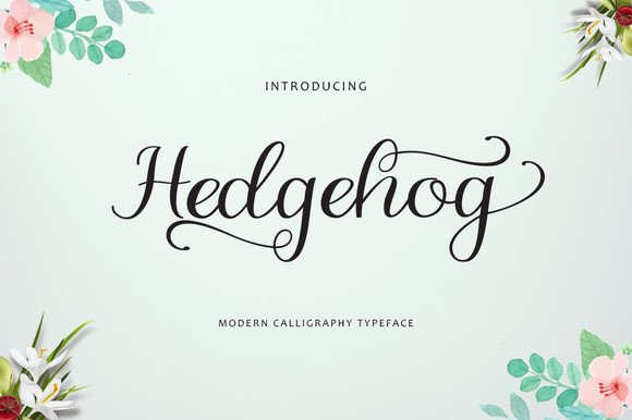 Hedgehog Font Poster 1
