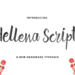 Hellena Script Font Poster 1