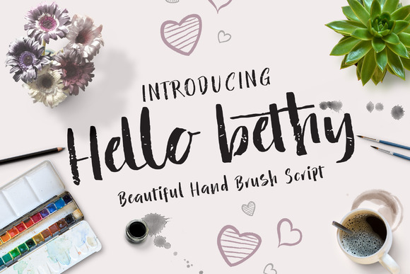 Hello Bethy Font Poster 1