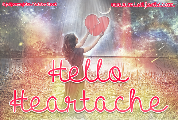 Hello Heartache Font Poster 1