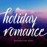 Holiday Romance Font Poster 1