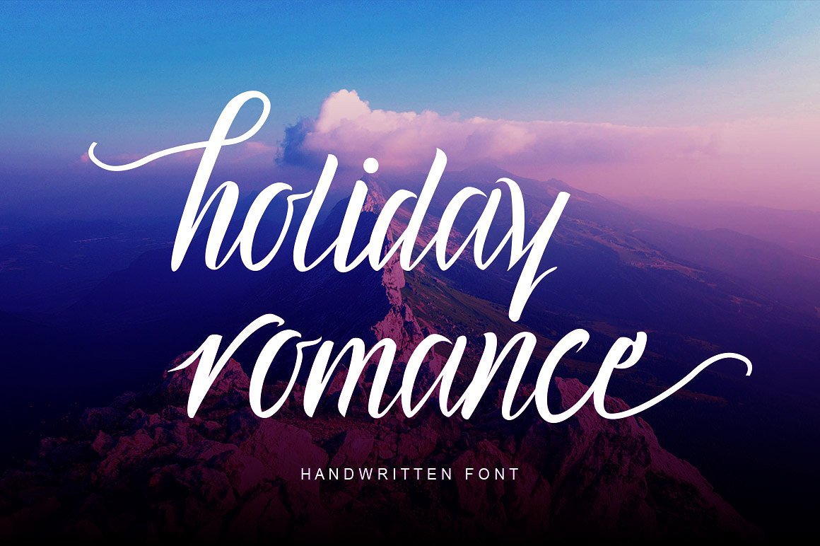 Holiday Romance Font Poster 1