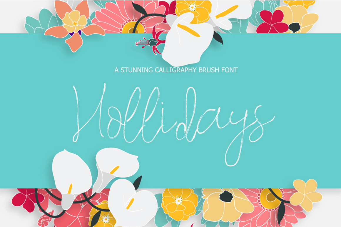 Hollidays Font Poster 1