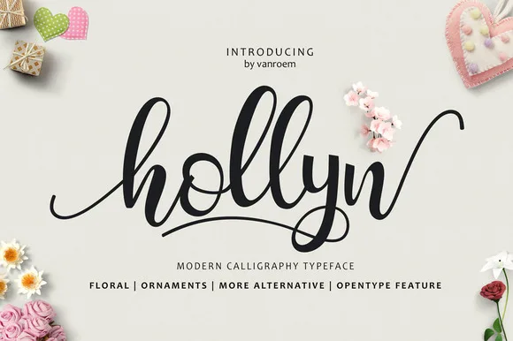 Hollyn Font Hollyn Font Poster 1